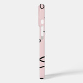 トレンディーかわいい小さな黒い弓ピンク Case-Mate iPhoneケース (裏面 / 左)