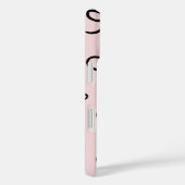 トレンディーかわいい小さな黒い弓ピンク Case-Mate iPhoneケース (裏面 / 右)