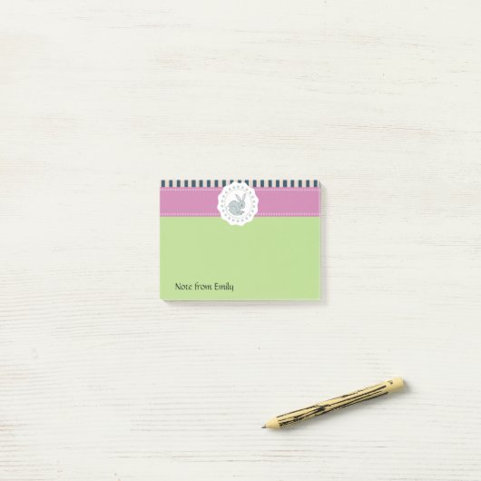 トレンディーかわいい復活祭の漫画おもしろいのバニー ポストイット (デスク上)