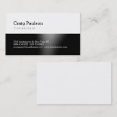 トレンディーかわいい標準白黒名刺 名刺 (正面/裏面)