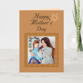 トレンディーかわいい母のデイカードカスタム写真の置き換え カード