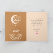 トレンディーかわいい母のデイカードカスタム写真の置き換え カード (内部)