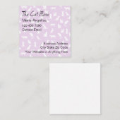 トレンディーかわいい猫テーマ名刺 スクエア名刺 (正面/裏面)