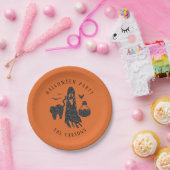 トレンディーかわいい猫幽霊毒ボトルこうもりハロウィーン ペーパープレート (パーティー)