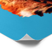 トレンディーかわいい赤キツネヘッドポスター ポスター (角)