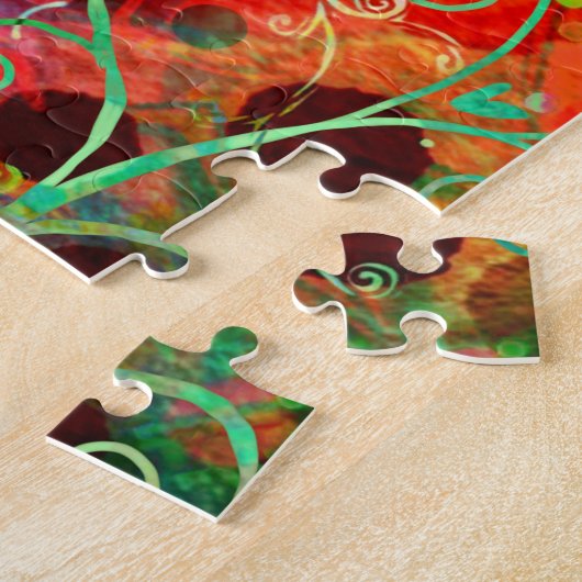 トレンディーかわいらしおもしろい感謝的恵みインスピリシティ ジグソーパズル (側面)