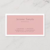 トレンディーかわいらしスタイリッシュモダンお洒落サロン 名刺 (裏面)