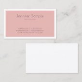 トレンディーかわいらしデザインモダンクリエイティブお洒落サロン 名刺 (正面/裏面)