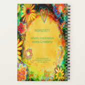 トレンディーかわいらしリラックス引用文感動的おもしろい プランナー手帳 (裏面)