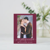 トレンディーがバーグンディと結婚する日取りを救う ポストカード (スタンド正面)