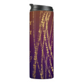 トレンディーきらめくゴールデンブルゴーニュハピー16誕生日 タンブラー (回転右)