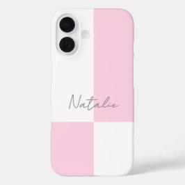 トレンディーでスタイリッシュなカラーブロックがおしゃれなパーソナライズデザイン iPhone 16ケース