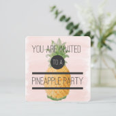 トレンディーとおもしろいPineappleパーティー 招待状 (スタンド正面)