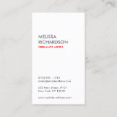 トレンディーとお尻グレー/白シェブロンパターン 名刺 (裏面)