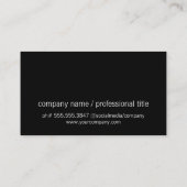 トレンディーとエレガント 名刺 (裏面)
