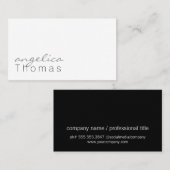 トレンディーとエレガント 名刺 (正面/裏面)