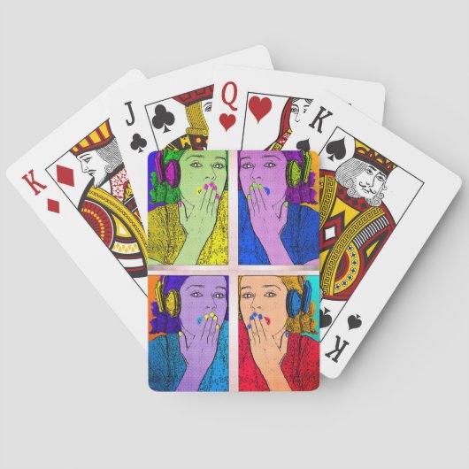 トレンディーとカラフル トランプ (裏面)