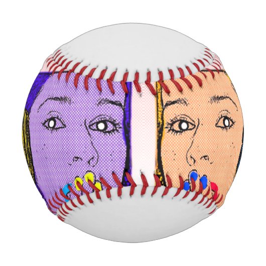 トレンディーとカラフル 野球ボール (正面)