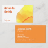 トレンディーとシンプル抽象芸術の淡色クール 名刺 (正面/裏面)