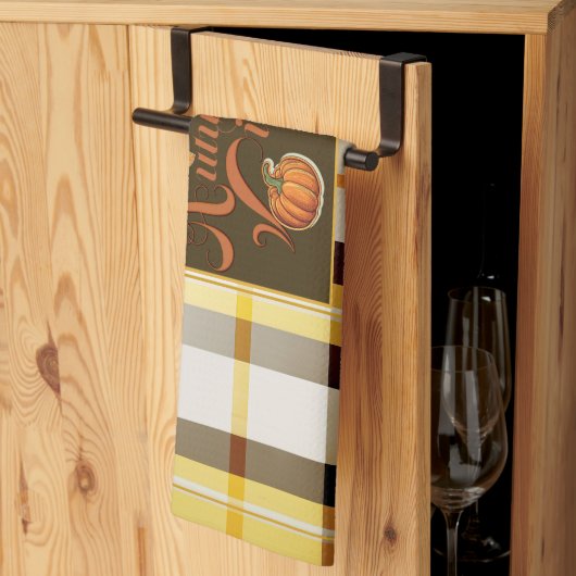 トレンディーとスタイリッシュ「秋の雰囲気」 キッチンタオル (三つ折り)