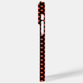 トレンディーとモダンブラックピ点々のあるークサーモンモノグラム Case-Mate iPhoneケース (裏面 / 左)