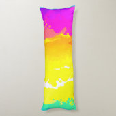 トレンディーと時代を超越した雲の模様アート ボディピロー (裏面 (縦))