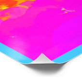 トレンディーと時代を超越した雲の模様アート ポスター (コーナー)