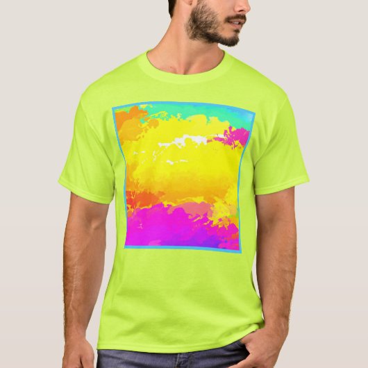 トレンディーと時代を超越した雲の模様アート Tシャツ (正面)