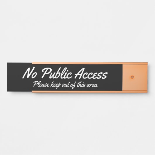 トレンディーと「パモダンブリック·アクセスなし」 サインプレート (正面)