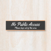 トレンディーと「パモダンブリック·アクセスなし」 サインプレート (正面)