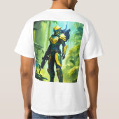 トレンディーとTスタイリッシュシャツのオプションで知られる。 Tシャツ (裏面)