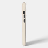 トレンディーなアンティークホワイトのモノグラムケースメイト Case-Mate iPhoneケース (裏面 / 左)