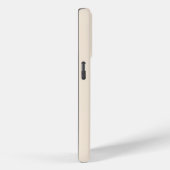 トレンディーなアンティークホワイトのモノグラムケースメイト Case-Mate iPhoneケース (裏面 / 右)
