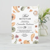 トレンディーなカラフルな水彩のカボチャ | 秋の気配 招待状 (スタンド正面)