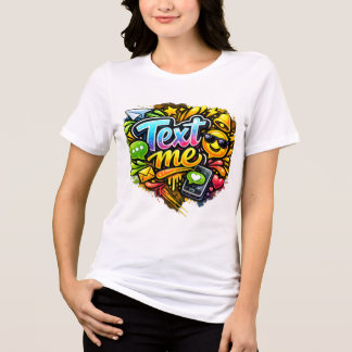トレンディーな女性用ホワイトTシャツ トライブレンドTシャツ