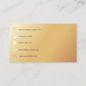 トレンディーな筆致コラージュ ビジネスカード (裏面)
