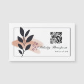 トレンディーな筆致コラージュQRコード ビジネス (正面)
