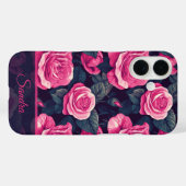 トレンディーな結婚式の引き出物バラの名前 Case-Mate iPhoneケース (裏面 (横))