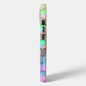 トレンディーな聖書の青紫色と緑とピンクのハニカムビー Case-Mate iPhoneケース (裏面 / 左)