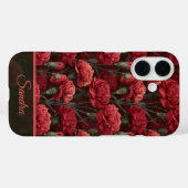 トレンディーな記念日の思い出に残るカーネーションの花柄 Case-Mate iPhoneケース (裏面 (横))