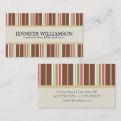 トレンディーによってカスタマイズお母さんのテレホンカードは縞で飾ります: 09 コーリングカード (正面/裏面)