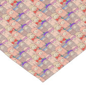 トレンディーによって服を着せられるラマパターン ショートテーブルランナー (コーナー)