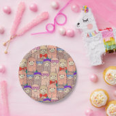 トレンディーによって服を着せられるラマパターン ペーパープレート (パーティー)