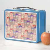 トレンディーによって服を着せられるラマパターン メタルランチボックス (インサイチュ)