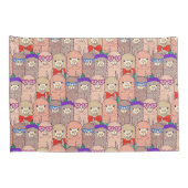 トレンディーによって服を着せられるラマパターン 枕カバー (裏面-右)