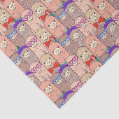 トレンディーによって服を着せられるラマパターン 薄葉紙 (詳細)