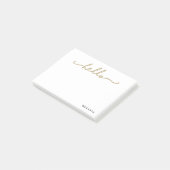 トレンディーのこんにちはパーソナライズなポスト・イット ポストイット (アングル)