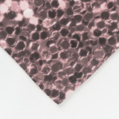 トレンディーのばら色の金ゴールドのフェイクなグリッターおよびダイヤモンド フリースブランケット (角)