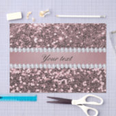 トレンディーのばら色の金ゴールドのフェイクなグリッターおよびダイヤモンド 薄葉紙 (クラフト)