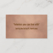 トレンディーのばら色の金ゴールドの蝶名刺 名刺 (裏面)